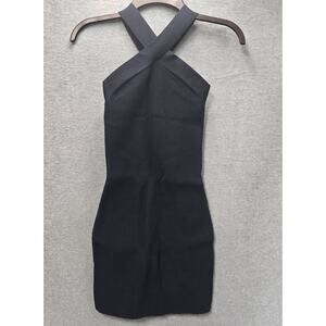 Aritzia Babaton Sculpt Knit Ribbed Criss Cross Dress Size XS